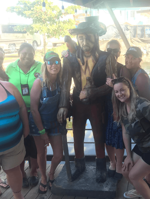 Guests meet Captain Jack